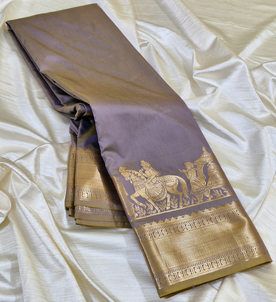 Kanchi Butta Saree Lavender