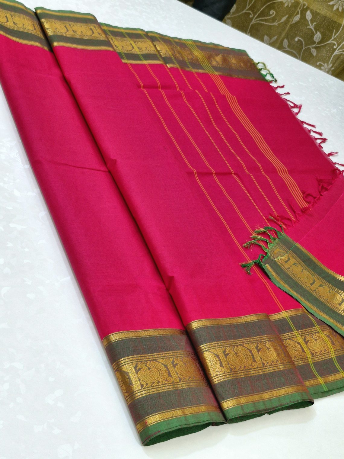 Kanchi Cotton Sarees Pink